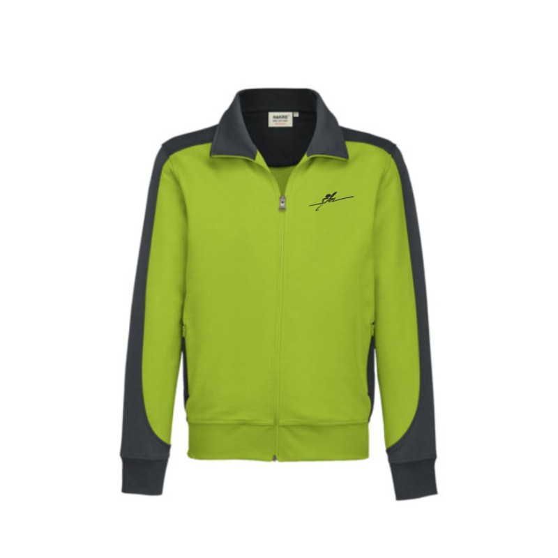 SKV Sweatjacke Contrast Herren grün