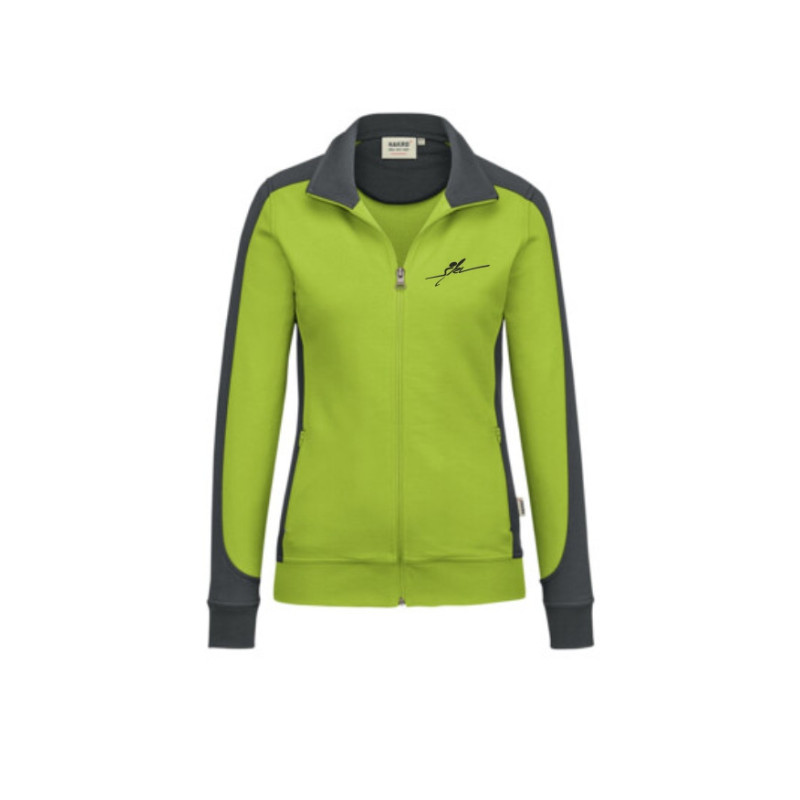 SKV Sweatjacke Contrast Damen grün
