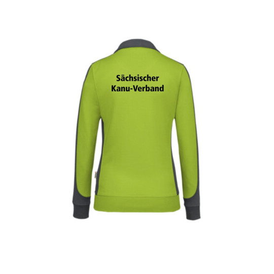 SKV Sweatjacke Contrast Damen grün