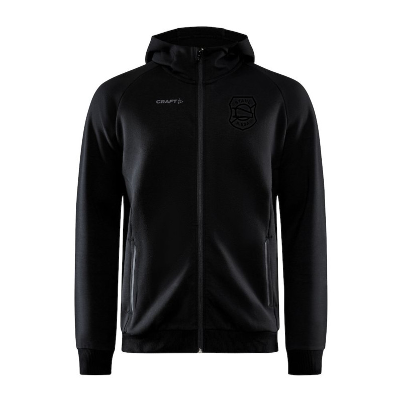 BSG Stahl Riesa Full Zip Hood "BLACK EDITION" Junior
