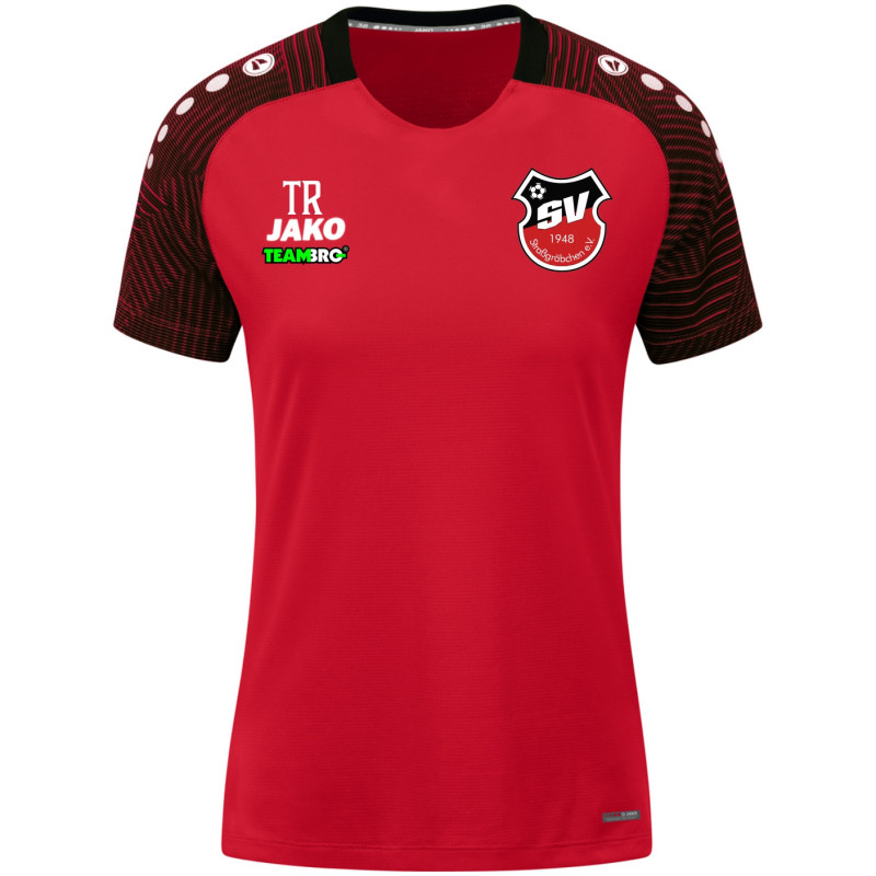 SV Straßgräbchen Damen T-Shirt rot/schwarz