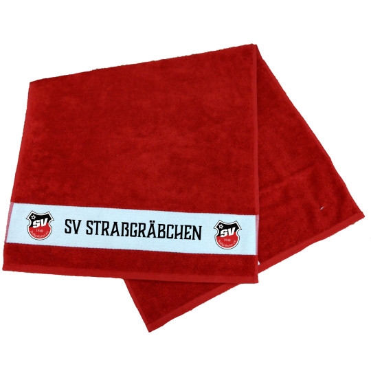 SV Straßgräbchen  Duschtuch rot