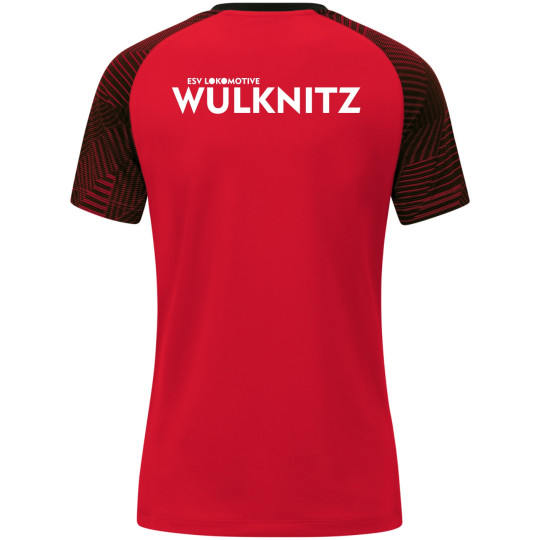 ESV Lok Wülknitz Damen T-Shirt rot/schwarz