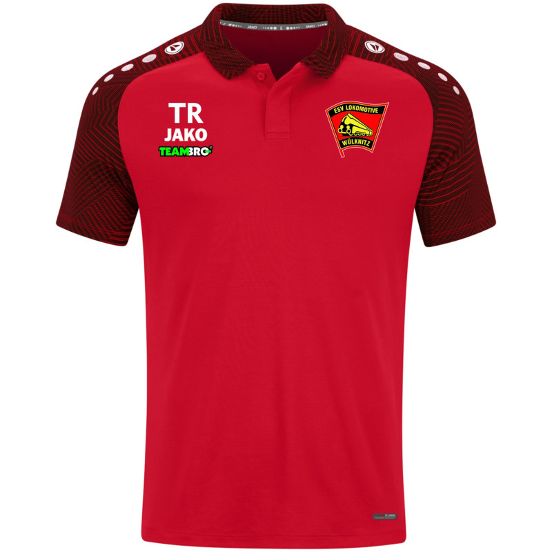 ESV Lok Wülknitz Herren Polo rot/schwarz