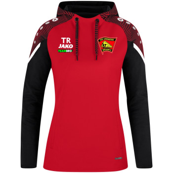 ESV Lok Wülknitz Damen Kaputzensweat rot/schwarz