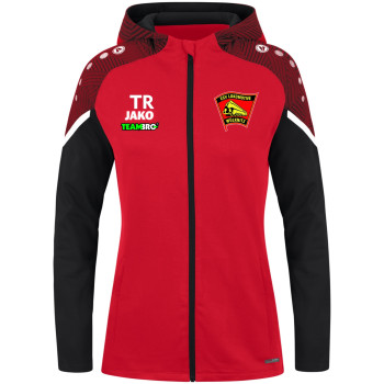 ESV Lok Wülknitz Damen Kapuzenjacke rot/schwarz