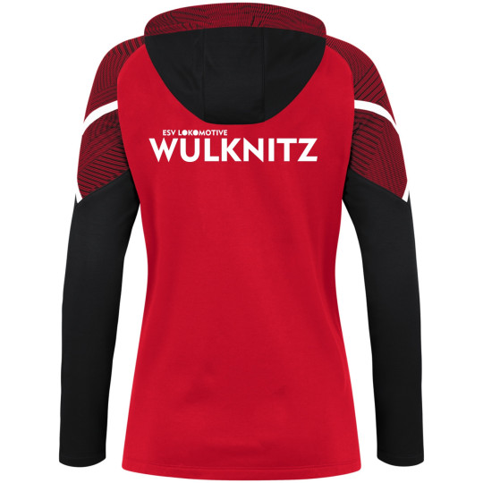 ESV Lok Wülknitz Damen Kapuzenjacke rot/schwarz