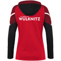 ESV Lok Wülknitz Damen Kapuzenjacke rot/schwarz