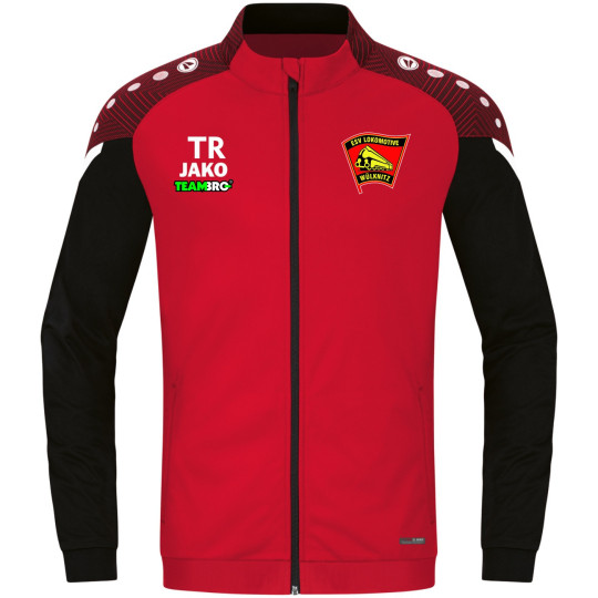 ESV Lok Wülknitz Kinder Polyesterjacke rot/schwarz