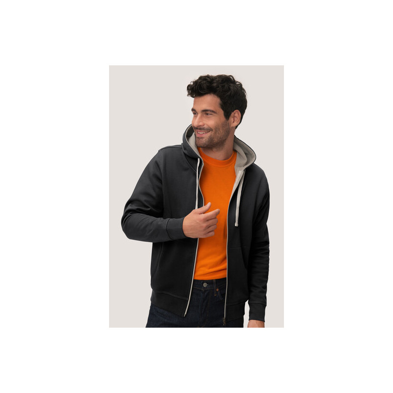 SKV Kapuzenjacke anthrazit/silber