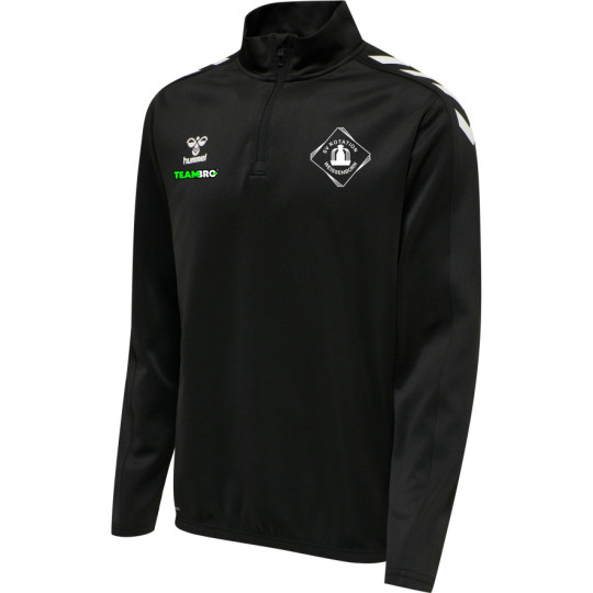 Rotation Weissenborn Herren Half Zip Poly Sweat schwarz