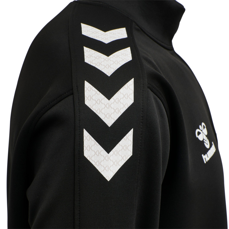Rotation Weissenborn Herren Half Zip Poly Sweat schwarz