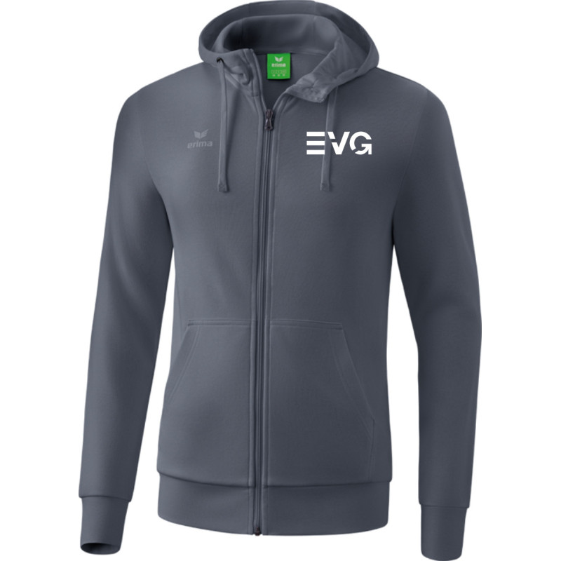 EVG Herren Kapuzensweatjacke slate grey