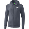 EVG Herren Kapuzensweatjacke slate grey