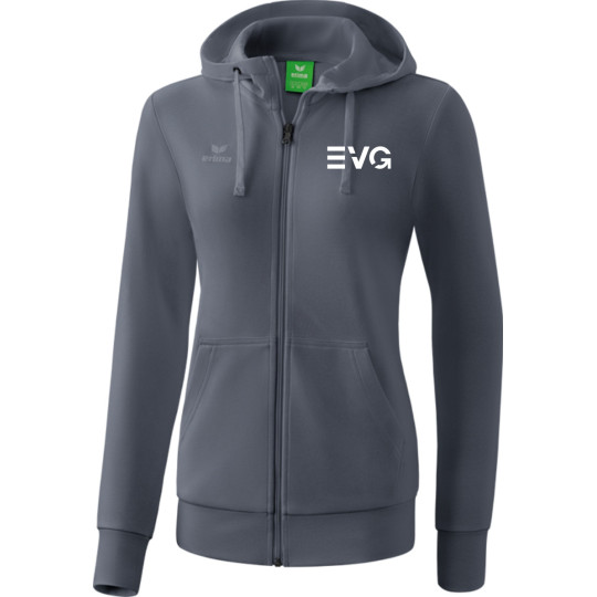 EVG Damen Kapuzensweatjacke slate grey