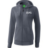 EVG Damen Kapuzensweatjacke slate grey
