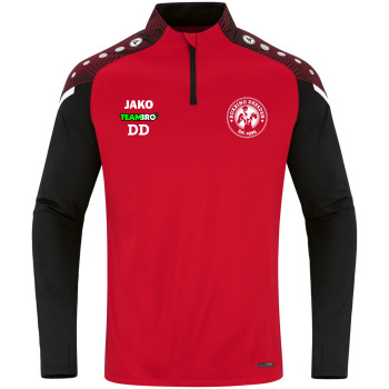 Boxring  Dresden Herren ZipTop rot/schwarz