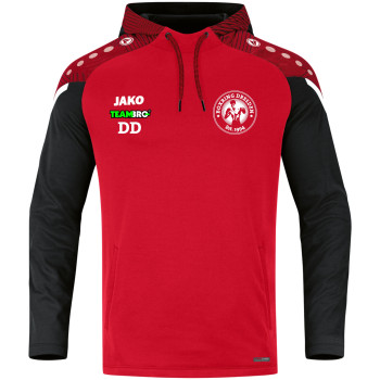 Boxring  Dresden Herren Kapuzensweat rot/schwarz