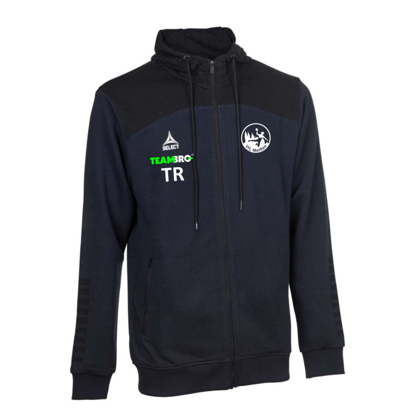 VfL Meißen Herren Oxford Kapuzenjacke navy/schwarz