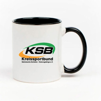 KSB SOE Tasse schwarz/weiss