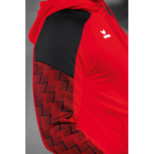 SV Heinrichsort  Rödlitz Herren Kapuzenjacke rot/schwarz