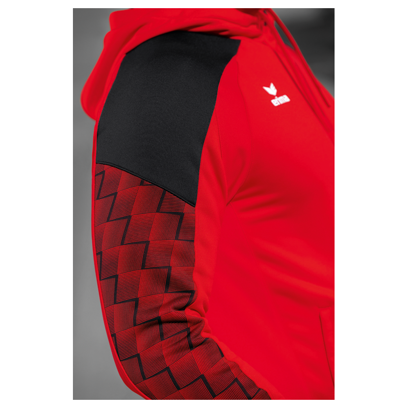 SV Heinrichsort  Rödlitz Herren Kapuzenjacke rot/schwarz