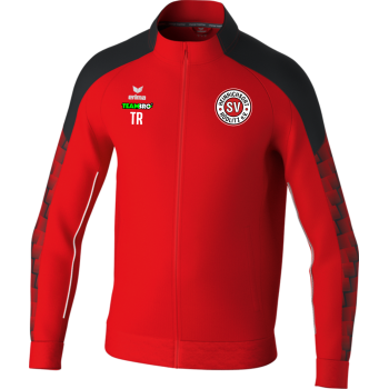 SV Heinrichsort  Rödlitz Kinder Trainingsjacke rot/schwarz