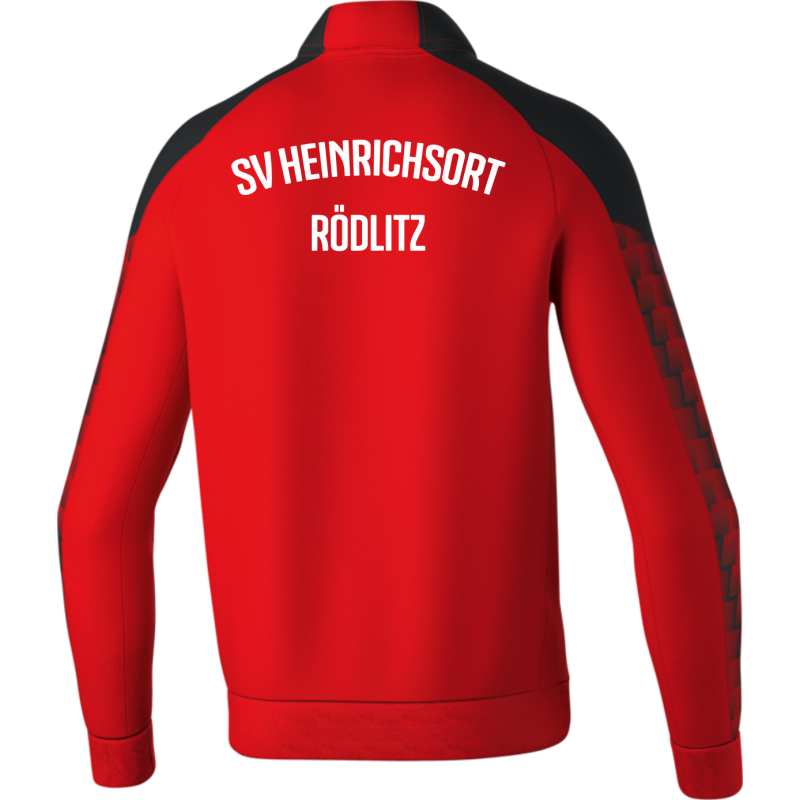 SV Heinrichsort  Rödlitz Kinder Trainingsjacke rot/schwarz