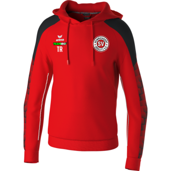 SV Heinrichsort  Rödlitz Damen Kapuzensweat rot/schwarz