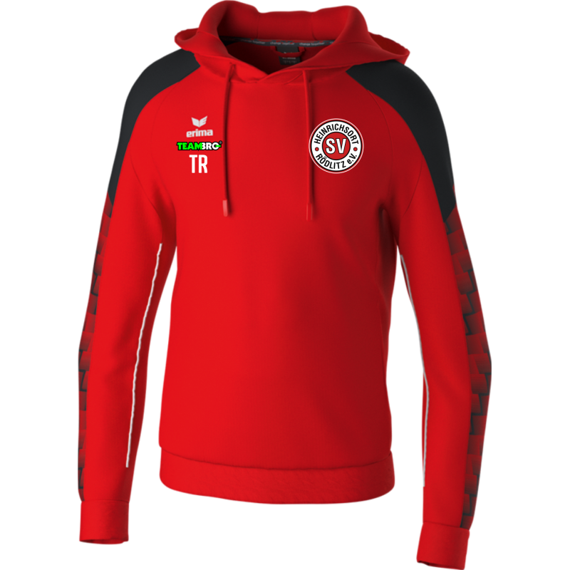 SV Heinrichsort  Rödlitz Damen Kapuzensweat rot/schwarz