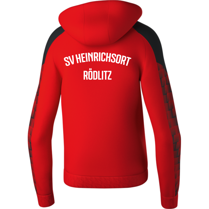 SV Heinrichsort  Rödlitz Damen Kapuzensweat rot/schwarz