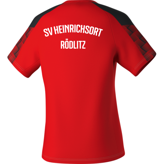 SV Heinrichsort  Rödlitz Damen T-Shirt rot/schwarz