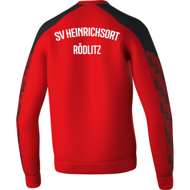 SV Heinrichsort  Rödlitz Herren Sweatshirt rot/schwarz