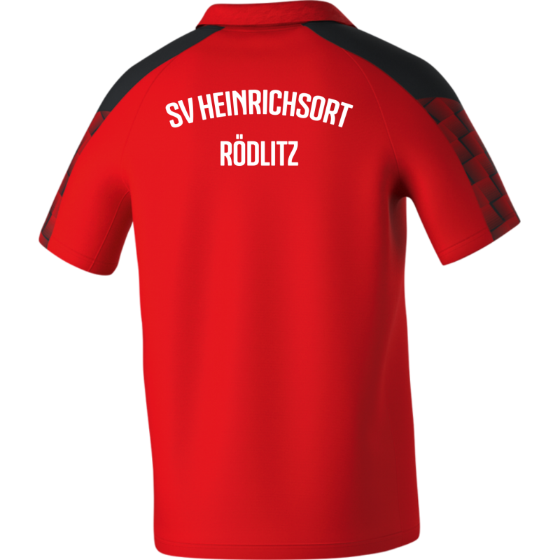 SV Heinrichsort  Rödlitz Herren Polo rot/schwarz