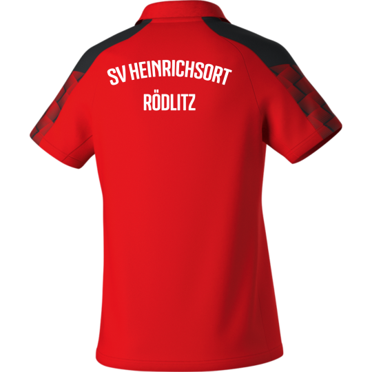 SV Heinrichsort  Rödlitz Damen Polo rot/schwarz