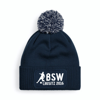 BSW Lausitz  Bommelmütze navy