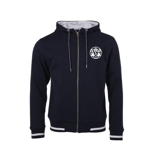 BSW Lausitz Unisex Club Sweat Jacket navy/weiss