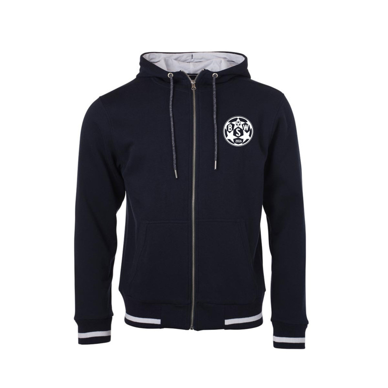 BSW Lausitz Unisex Club Sweat Jacket navy/weiss