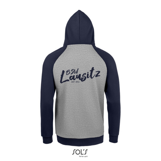 BSW Lausitz Unisex Seattle Hoodie grau/navy