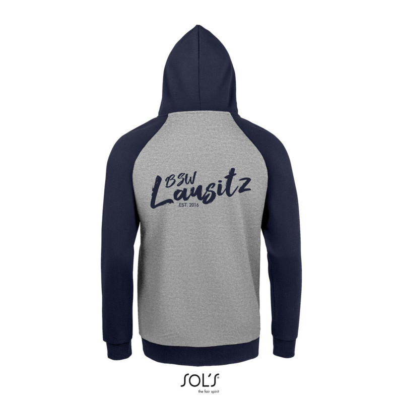 BSW Lausitz Unisex Seattle Hoodie grau/navy
