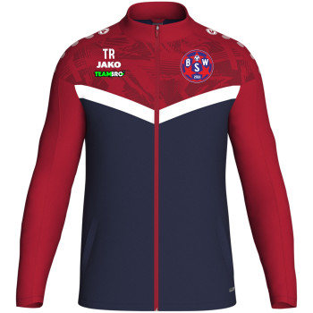BSW Lausitz Kinder Trainingsjacke marine/chili rot
