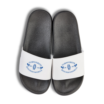 TV 1848 Bischofswerda Badelatschen schwarz/weiss