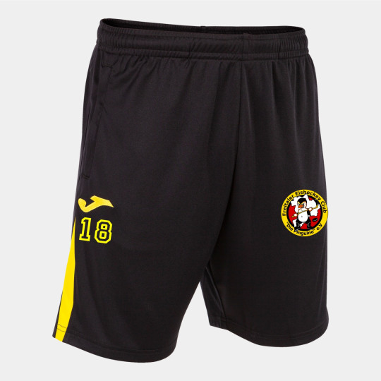 Freitaler Pinguine Unisex kurze Hose schwarz/gelb