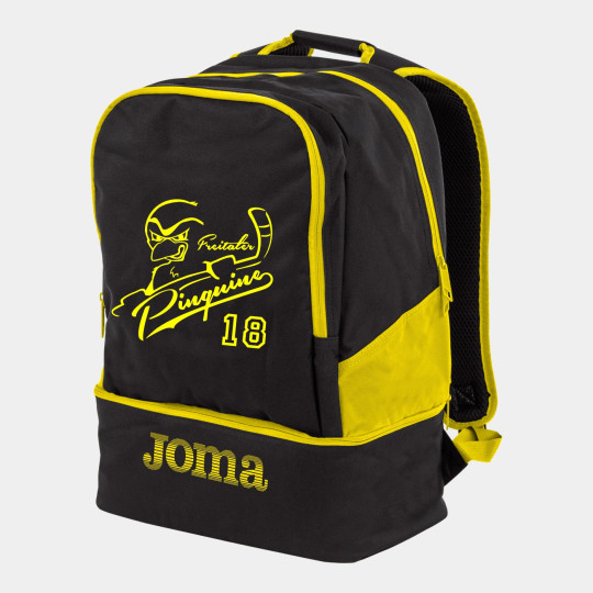 Freitaler Pinguine  Rucksack mit Bodenfach schwarz/gelb