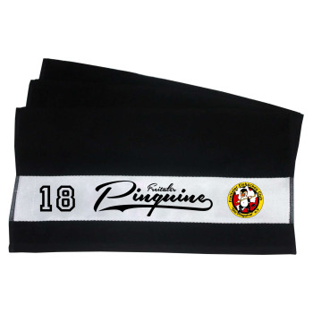 Freitaler Pinguine  Handtuch schwarz