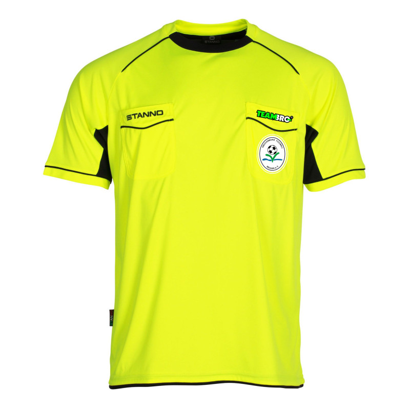 Stanno Bergamo Maglia Da Arbitro A Maniche Corte – 100% Poliestere ClimaTec, Con Tasche Sul Petto, KA