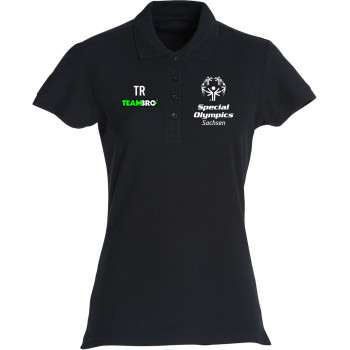 Special Olympics Damen Basic Polo schwarz