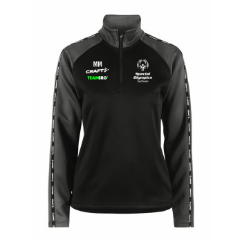 Special Olympics Damen ZipTop schwarz