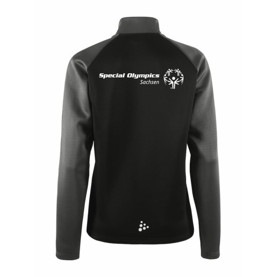 Special Olympics Damen ZipTop schwarz