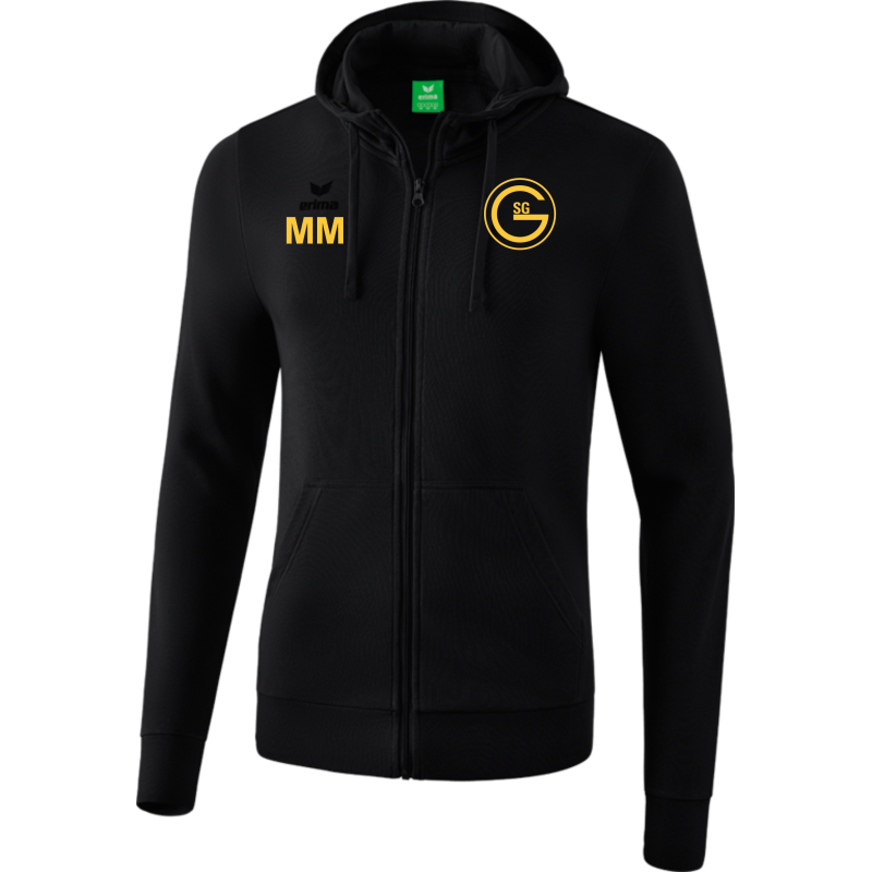 SG Gittersee Herren Kapuzensweatjacke schwarz